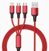 USB кабель зарядки 3в1 Type C iPhone Lightning Microusb 2.4 А - 2