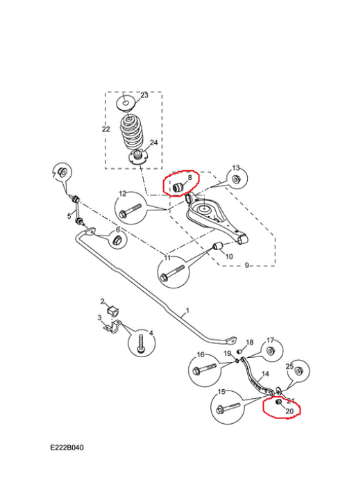 Сайлентблок заднього важеля (плаваючий) 10019969