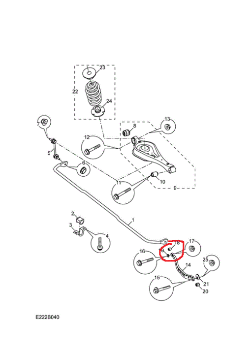 Сайлентблок заднього важеля (бумеранг) 30000167